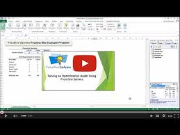 Optimization Model In Excel With Solver