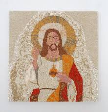 Wooden Board Christ Icon