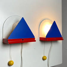 Two Wall Lights By Ettore Sottsass For