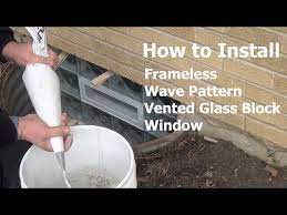 Vented Glass Block Window