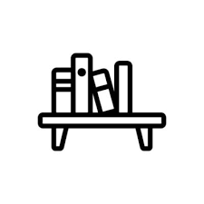 Small Wall Shelf Icon Vector Outline