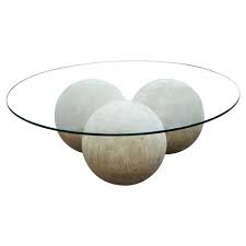 Reclaimed Wood Sphere Round Coffee Table