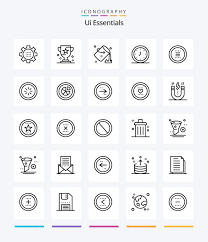 Creative Ui Essentials 25 Outline Icon