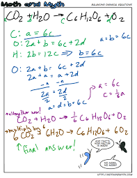 Balancing Chemical Equations Moth And