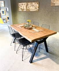 Rustic Wood Dining Table Solid Wood