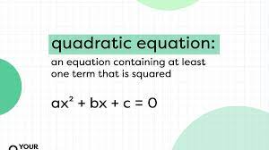 Examples Of Quadratic Equation