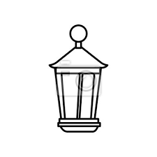 Lantern Light Hanging Isolated Icon