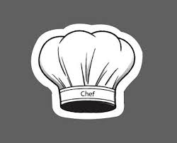 Chef Hat Sticker Kitchen Cook