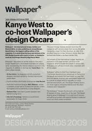 Kanye West To Host Wallpaper S Design