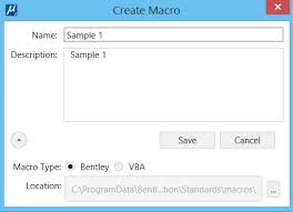 Create Macro Dialog