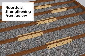 how to strengthen floor joists from