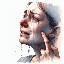 Emotional Tears In Watercolor Art Ai