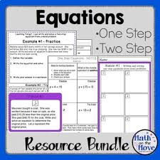 Equations Bundle One And Two Step