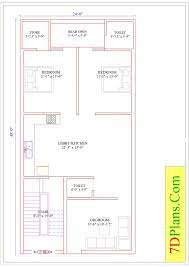 House Plan Of Plot Size 24 X49 Feet