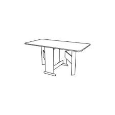 Dining Table Icon Furniture Line Art