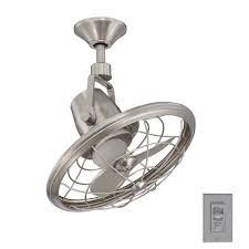 Brushed Nickel Oscillating Ceiling Fan