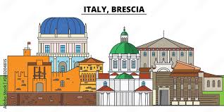 Italy Brescia City Skyline
