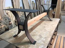 steel dining table base set