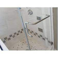Silver Shower Door Towel Bar