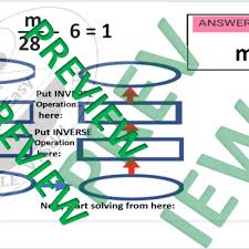 Solve Two Step Equations Worksheets