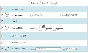 Filtering The Information Displayed In