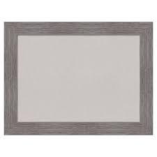 Amanti Art Pinstripe Plank Grey Framed