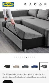 Ikea Friheten Corner Sofa Bed With
