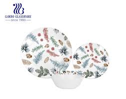 Tempered Glass Plates Bowl Opal Ware