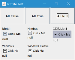 Tristate Checkbox For Swing