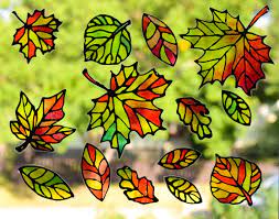 Stained Glass Leaf Suncatcher Template