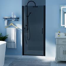 Frosted Pivot Semi Frameless Showe
