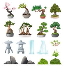 Free Vector Realistic Japanese Bonsai