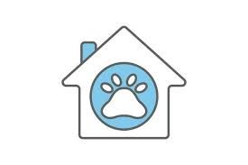 Dog Cat Pet House Icon Two Tone Icon