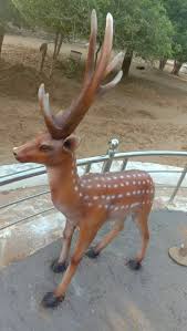Fiber Deer Statue Size 3 Feet Garden