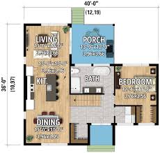 1 Story Scandinavian Style Home Plan