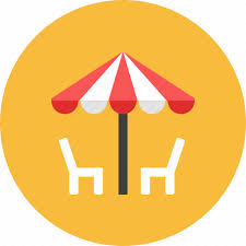 Chair Outdoor Umbrella Icon