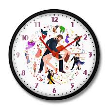 Couple Dancing Modern Wall Clock