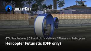 helicopter futuristic dff only