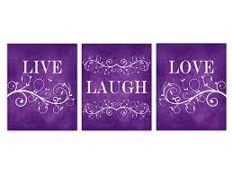 Wall Art Purple Decor Entryway Decor