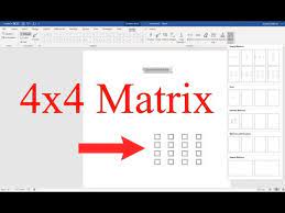 A 4x4 Matrix