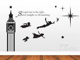 Peter Pan Silhouette Wall Stickers