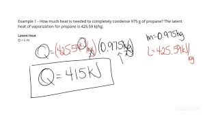 Using Latent Heat Of Vaporization To