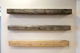 reclaimed wood barn beam mantles and