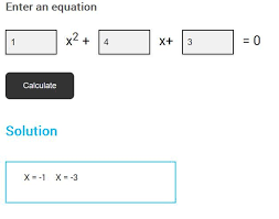Design A Quadratic Equation Calculator