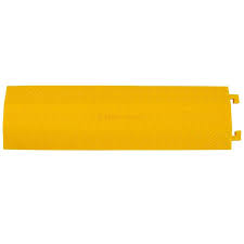 High Traffic Pedestrian Light Equipment Drop Over Cable Cover Ramp Size 37 75 X 11 X 1 38 Yellow