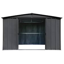 Charcoal Steel Storage Shed Clg108cc