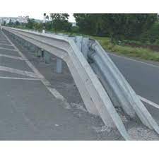 w beam crash barrier for road safety