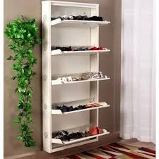 Shoe Rack Wall Mounted 5 Shelves