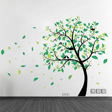 Large Tree With Birds Vinyl Wall Art Decal