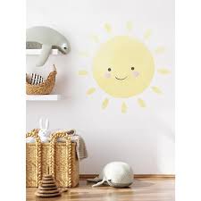 Happy Sun Wall Decal Zoomie Kids